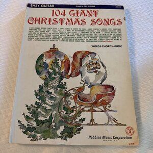 Vintage 1969 104 Giant Christmas Songs Piano / Vocal Sheet Music